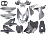 TUNR Védőburkolat készlet fekete / szürke, matt 11 darab Yamaha Aerox, MBK Nitro 50ccm -2013 TUNR Vázak, idomok, kiegészítők Idomok, burkolat elemek