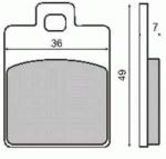 RMS Organikus első fékbetét Piaggio Liberty-Zip RST 50cc RMS Futómű és fék alkatrészek Fékbetétek (tárcsafék)
