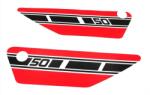  Oldalsó fedél matrica 90mm x 320mm Yamaha FS 1 Mokick, RD 50 számára Diverse / Import Vázak, idomok, kiegészítők Idomok, burkolat elemek