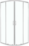 Kerra Aruba 90 króm íves zuhanykabin tálca nélkül (ARUBA-90-CHR-SOLO) - kerra