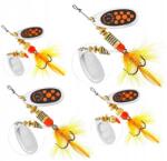 Mepps 4 x Mepps Fekete Düh Színes Ezüst Csíkó 0'-2gr 1'-3.5g 2'-4.5g 3'-6.5g (MBFM10123)