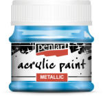  Metál akrilfesték, 50 ml - kék