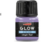  Sötétben világító akrilfesték, 30 ml - lila