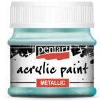 Metál akrilfesték, 50 ml - türkiz