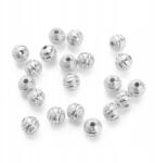 Mixform Texturált sárgaréz gyöngyök kerek 6mm 20db (2WB27758)