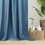  Kék pasztell velúr függöny nappali szalag 250x140 ezüst mintás (L 808 błękit pastelowy z srebrnym)