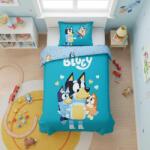  DISNEY Bluey gyerek, ovis ágyneműhuzat kék 100×135cm, 40×60 cm