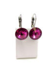 DIANA 12 mm-es fülbevaló (fuchsia lila) (3293873)