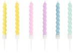 Party Deco Gyertyák Pasztell 6 db (SCS-15-000)