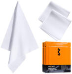 K&f Concept 3db mikroszálas törlőkendő, 15x15cm, száraz, fehér