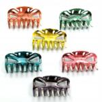  Hajcsatok hajcsipeszek, színes, 6 darabos készlet (0311-505 SAM)