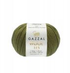 Gazzal Fonal 100% gyapjú GAZZAl Wool 115 3327 khaki (3327)