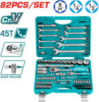 TOTAL Гедоре комплект total industrial 1/4" + 1/2", 82 части (tl ind tht421802)