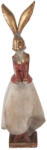 Clayre & Eef Figurina Iepuras Paste polirasina multicolora 15x13x46 cm (6PR5989)