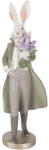 Clayre & Eef Figurina Iepuras Paste Baiat polirasina multicolora 17x15x53 cm (6PR5997)