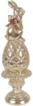 Clayre & Eef Decoratiune Paste polirasina aurie Ø 8x28 cm (6PR6066)