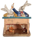 Clayre & Eef Figurina Iepurasi Paste polirasina multicolora 11x7x11 cm (6PR6033)