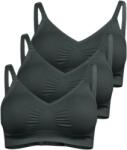 HQX Set 3 bustiere pentru alaptare, Microfibra, Negru (8445054852786-9732)