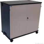 ELMA Laptop/tablet tartó és töltő guruló szekrény USB (32 darabos) (VEGA-32NBV)