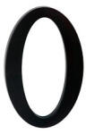 KĽUČKA Număr de casă 175mm č negru "0 (610)