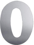 KĽUČKA Numere de casă descriptive 120mm oțel inoxidabil č. 0 (557)