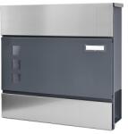 KĽUČKA D3677 cutie poștală antracit + inox (2113)