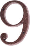  Număr " 9 " cupru antic 120mm (1112)