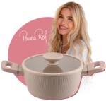 Fackelmann Oala Fackelmann x Pamela Reif 20 cm Aluminiu Reciclat Pastel Beige Acoperire Ceramica (66184)
