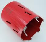 CRIANO Carota diamantata Super PREMIUM ø162mm x 180mm x M16 pentru gaurire Beton armat, Zidarie, Granit - DXQZ. REDCORE. 162 (DXQZ.REDCORE.162.M16) - zoomzi
