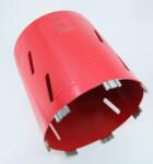 CRIANO Carota diamantata Super PREMIUM ø182mm x 180mm x M16 pentru gaurire Beton armat, Zidarie, Granit - DXQZ. REDCORE. 182 (DXQZ.REDCORE.182.M16) - zoomzi