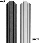 BILKA Sipca metalica pentru gard BILKA Negru Ral 9005 GrandeMat 92.9 X 0.50 mm 100cm (17628)