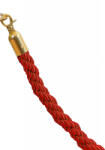  Franghie impletita cu cap auriu, burgundy, 160cm (3.10.6.2.5.)