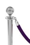  Franghie de velur cu cap cromat, violet, 160cm (3.10.1.1.7.)