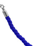  Franghie impletita cu cap cromat, albastru, 160cm (3.10.1.2.8.)