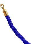  Franghie impletita cu cap auriu, albastru, 160cm (3.10.6.2.8.)