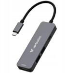 Verbatim Hub adapter Verbatim Usb-c/hdmi/usb-a 3.2 alumínium (32155)