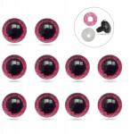 MIXFORM Játék- és babaszemek, Epoxi gyanta, Sötét rózsaszín, 10mm, 10db (13WB31939)