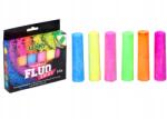  Fluoreszkáló járda kréta 6 darabos készlet, élénk színek a kreatív szórakozáshoz (W016878)
