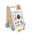ECOTOYS Antemergator Ecotoys, lemn, activitati Montessori, multicolor