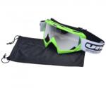 Unit Ochelari motocross atv enduro Unit, culoare rama lime, lentila fumurie oglinda (AB361018GD) - simoto