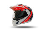 UFO Casca enduro ATV Ufo Aries, culoare negru rosu alb, marimea XS (HE13500BCXS) - simoto