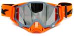 Asix Ochelari cross atv enduro, Asix AS1, lentila argintie, culoare rama gri portocaliu mat (KAI-92) - simoto
