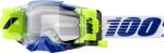  Ochelari cross atv 100% Armega Frcst, lentila clara, culoare rama galben fluo albastru (26013516PE) - simoto