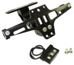SM Suport numar moto reglabil aluminiu iluminat led scuter atv (00000019)