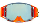 Asix Ochelari cross atv enduro, Asix AS3, lentila albastra, culoare rama gri portocaliu mat (KAI-913) - simoto