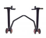 WMX Stander spate motociclete bascula dreapta si roti de rezerva, culoare negru (00001569)