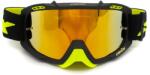 Asix Ochelari cross atv enduro, Asix AS2, lentila galbena, culoare rama lime negru mat (KAI-98) - simoto