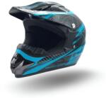 XTR Casca motocross atv copii XTR 125, culoare negru albastru, marime YL, 55-56cm (XTR125-966) - simoto