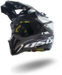 Asix Casca motocross atv Asix 189, culoare negru alb, marime M (ASIX189-99) - simoto