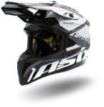 Asix Casca motocross atv copii Asix 127, culoare negru alb, marime YL, 55-56cm (ASIX127-933) - simoto